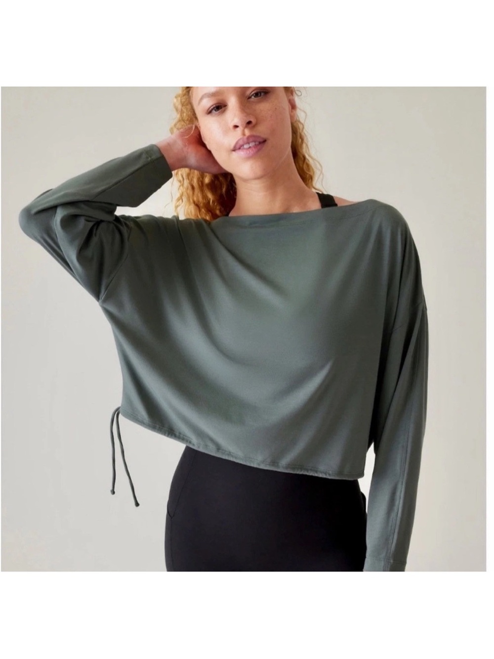 Athleta Cool Down Top in Bali Green